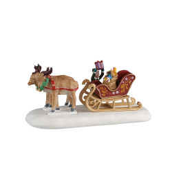 Figurine traîneau du Père Noël LEMAX