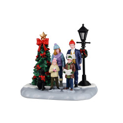 Figurine chants de Noël en famille LEMAX
