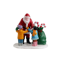 Figurine câlin au Père Noël LEMAX
