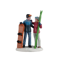 Figurine rendez-vous au ski LEMAX