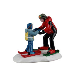 Figurine leçon de ski LEMAX