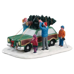 Figurine transport de sapin de Noël LEMAX
