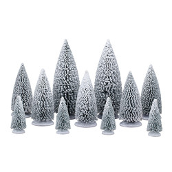 Figurine pins enneigés 11 pièces LEMAX