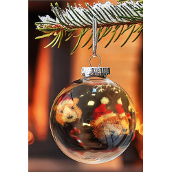 Boule de Noël avec Chaussette – Décoration Surprise