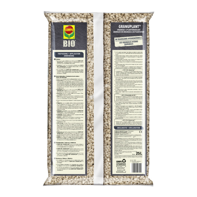 Hydrogranulés de plantation Bio 25L – Drainage optimal