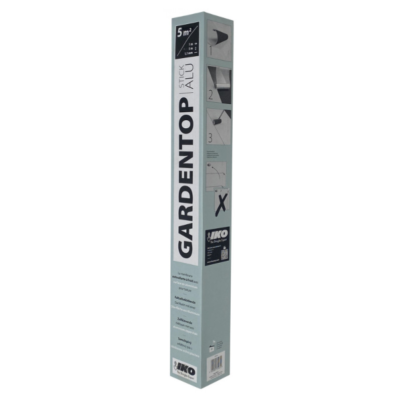 Membrane Gardentop Stick gris aluminium 5 x 1 m IKO