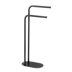 Porte-serviette Levante Noir – Rangement élégant et mobile