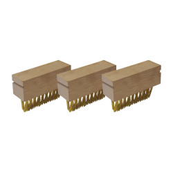 Tête de brosse rainurée avec racloir 3 pièces POLET