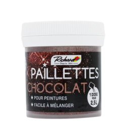 Paillettes décoratives chocolat – Effet scintillant unique