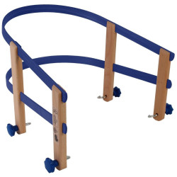 Dossier de luge en bois en PVC