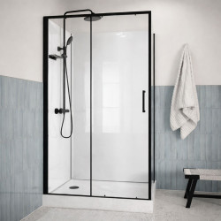 Cabine de douche Zéphyr rectangulaire 90 x 115 x 205 cm AURLANE