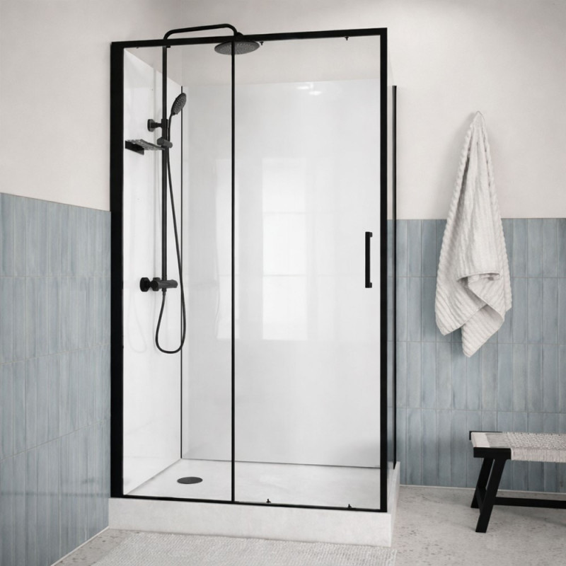 Cabine de douche Zéphyr rectangulaire 90 x 115 x 205 cm AURLANE
