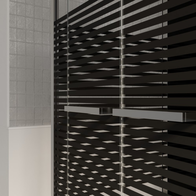 Cabine de douche Study 2 rectangulaire 80 x 110 x 215 cm AURLANE