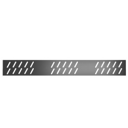 Grille de caniveau pour receveur de douche gun metal 80 cm AURLANE