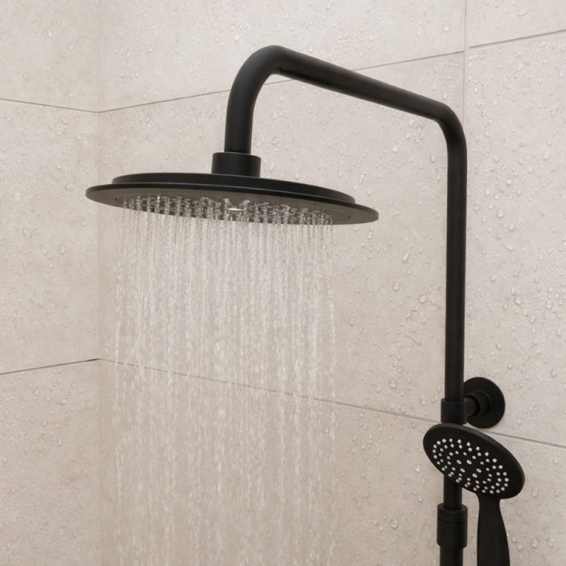 Colonne de douche Arty noire AURLANE
