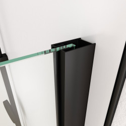 Paroi de douche Jungle noire 120 x 195 cm AURLANE
