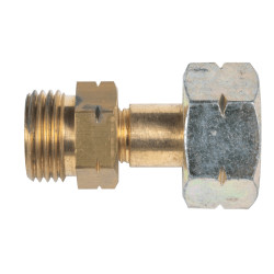 Raccord gaz mâle avec écrou