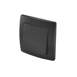 Interrupteur encastrable bipolaire noir mat PROFILE