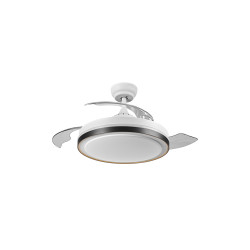 Ventilateur de plafond LED rétractable blanc Ø 49 cm 66 W OSRAM