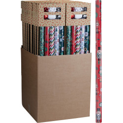 Papier cadeau de Noël 70 x 200 cm 11 pièces