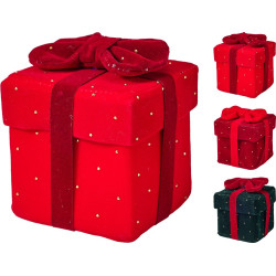 Boîte cadeau détails dorés 9 x 9 x 10 cm
