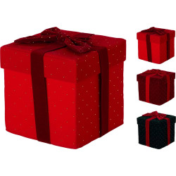 Boîte cadeau détails dorés 19 x 19 x 20 cm