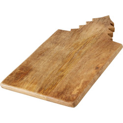 Planche à découper en bois avec sapin 40 x 18 x 1
