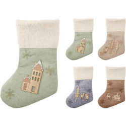 Chaussette de Noël en feutrine à suspendre 39