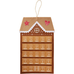 Calendrier de l'Avent maison en feutrine 43 x 68 cm
