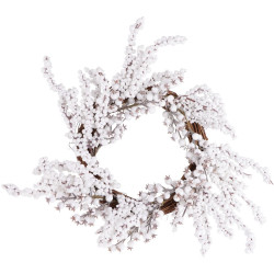 Couronne de Noël baies blanches Ø 55 cm