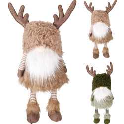 Gnome debout avec bonnet renne 24 x 17