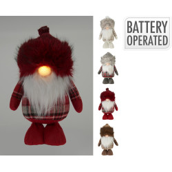 Gnome debout en polyester LED 21 x 13 x 36 cm