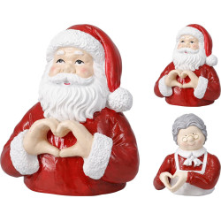 Figurine de Noël cœur en résine 17