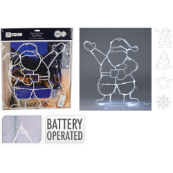 Figurine de Noël LED blanc froid