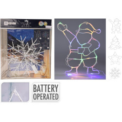 Figurine de Noël LED multicouleur