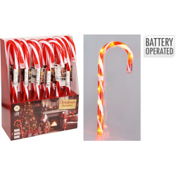 Sucre d'orge LED blanc chaud 45 cm