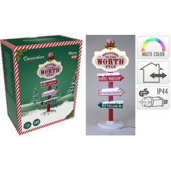Panneau Pôle Nord LED blanc chaud 95 cm