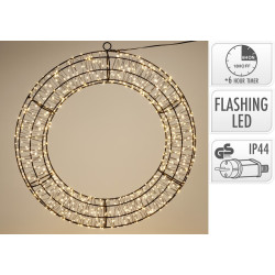 Couronne de Noël LED blanc chaud Ø 50 cm