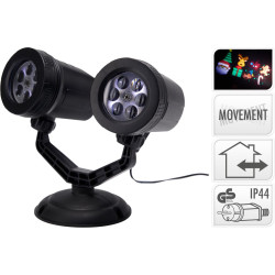 Projecteur d'hologramme de Noël LED multicouleur