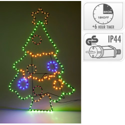 Sapin de Noël LED multicouleur 52 x 79