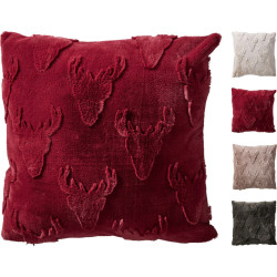 Coussin de Noël motif renne 45 x 45 cm