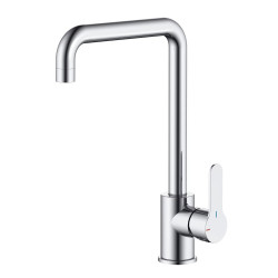 Mitigeur pour évier de cuisine avec bec en U Gribs Rapidfix chrome ROUSSEAU