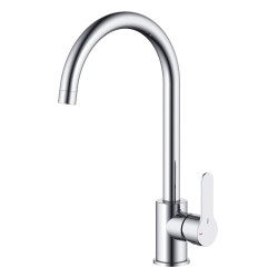 Mitigeur pour évier de cuisine avec bec en C Gribs Rapidfix chrome ROUSSEAU