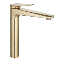 Mitigeur pour lavabo Orcus haut laiton brossé ROUSSEAU