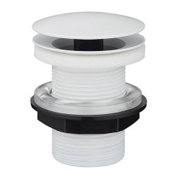 Bonde de lavabo à écoulement libre blanche Ø 63 mm ROUSSEAU