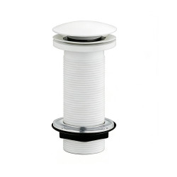 Bonde de lavabo avec pression Clic-Clac blanche Ø 63 mm ROUSSEAU