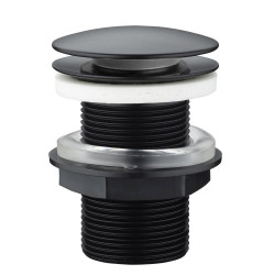 Bonde de lavabo avec pression Clic-Clac noire Ø 63 mm ROUSSEAU