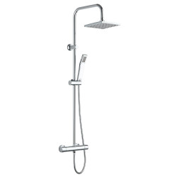 Colonne de douche Nessy Cuadrado chrome ROUSSEAU