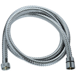 Flexible de douche à simple agrafage en inox chromé 1
