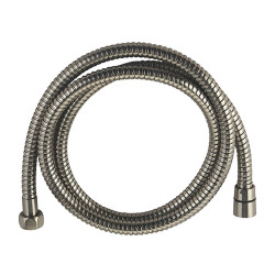 Flexible de douche à double agrafage laiton brossé 1